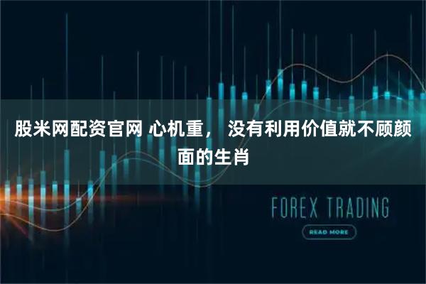 股米网配资官网 心机重， 没有利用价值就不顾颜面的生肖